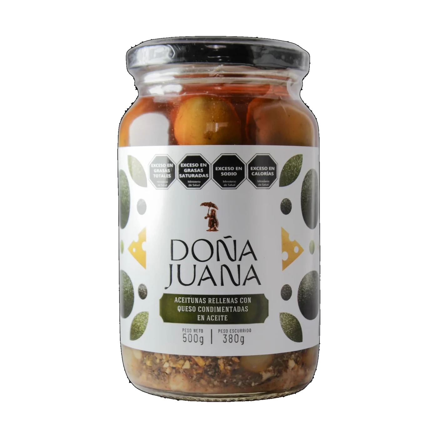 Aceitunas rellenas con queso 500 g