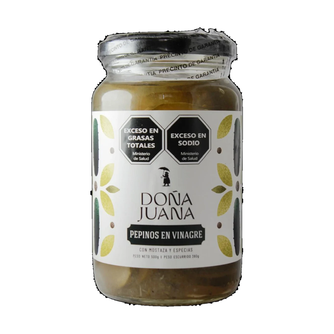 Pepinos en vinagre con mostaza y especias 500 g